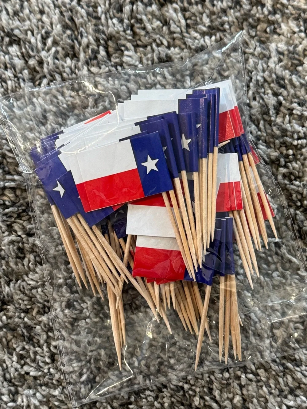 New Texas Flag Toothpicks